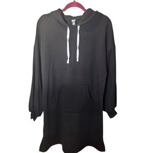 WILDFABLE Black Hoodie Dress SIZE M